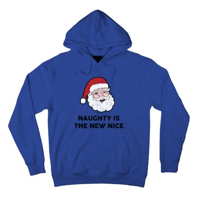 Vintage Naughty Is The New Nice Santa Christmas Design Gift Hoodie