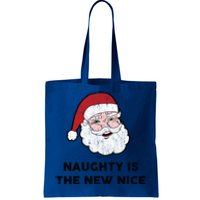 Vintage Naughty Is The New Nice Santa Christmas Design Gift Tote Bag