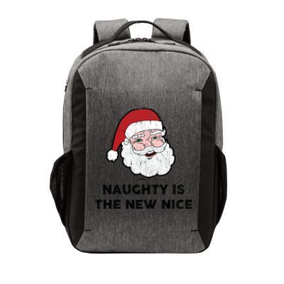 Vintage Naughty Is The New Nice Santa Christmas Design Gift Vector Backpack