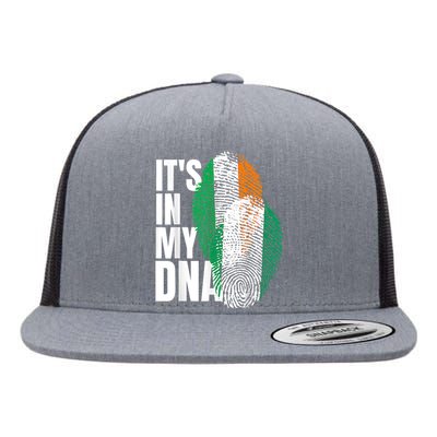 Vintage Nigeria Irish And Nigerian Mix DNA Heritage Flag Flat Bill Trucker Hat