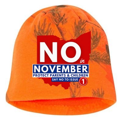 Vote NO In November Kati - Camo Knit Beanie