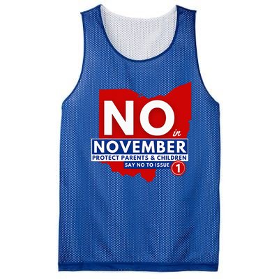 Vote NO In November Mesh Reversible Basketball Jersey Tank