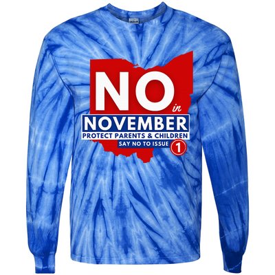 Vote NO In November Tie-Dye Long Sleeve Shirt