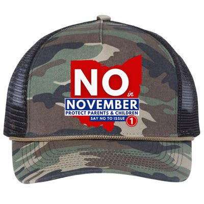 Vote NO In November Retro Rope Trucker Hat Cap