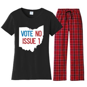 Vote No Issue 1 Family Matching Life Pride Motivation Best Gifts Usa G Women's Flannel Pajama Set