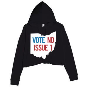 Vote No Issue 1 Family Matching Life Pride Motivation Best Gifts Usa G Crop Fleece Hoodie