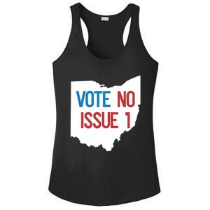 Vote No Issue 1 Family Matching Life Pride Motivation Best Gifts Usa G Ladies PosiCharge Competitor Racerback Tank