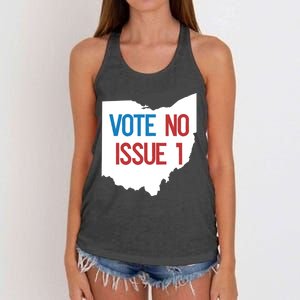 Vote No Issue 1 Family Matching Life Pride Motivation Best Gifts Usa G Women's Knotted Racerback Tank