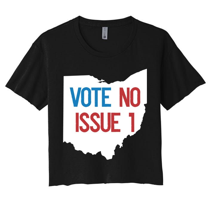 Vote No Issue 1 Family Matching Life Pride Motivation Best Gifts Usa G Women's Crop Top Tee
