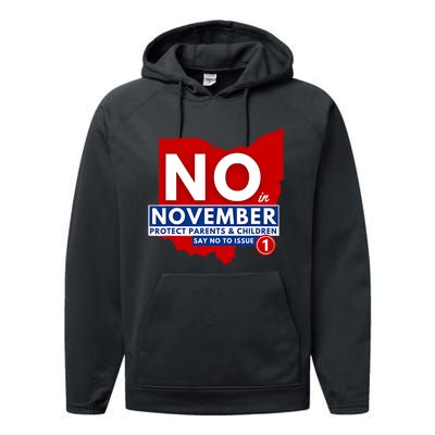 Vote NO In November Performance Fleece Hoodie