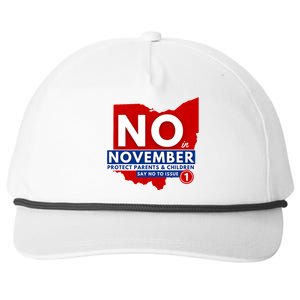 Vote NO In November Snapback Five-Panel Rope Hat