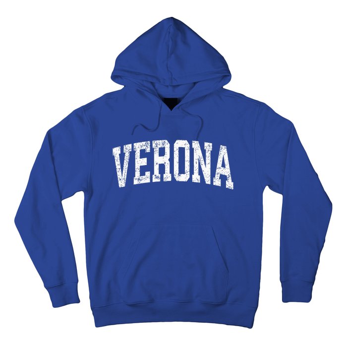 Verona New Jersey NJ Vintage Athletic Sports Design  Hoodie