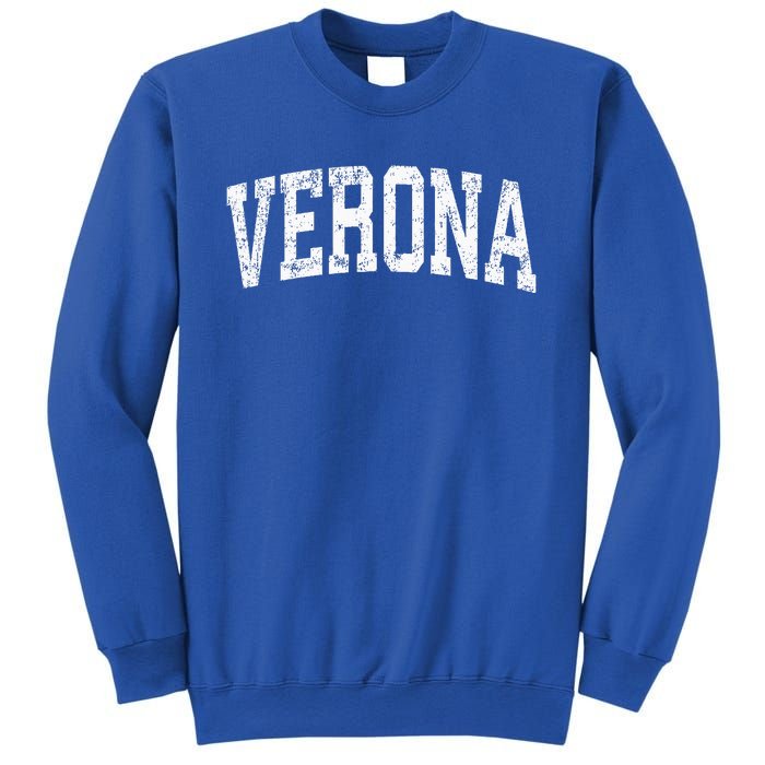 Verona New Jersey NJ Vintage Athletic Sports Design  Sweatshirt