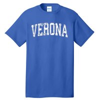 Verona New Jersey NJ Vintage Athletic Sports Design  Tall T-Shirt