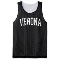 Verona New Jersey NJ Vintage Athletic Sports Mesh Reversible Basketball Jersey Tank