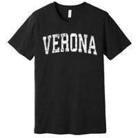 Verona New Jersey NJ Vintage Athletic Sports Premium T-Shirt