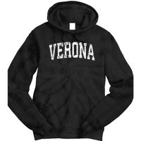 Verona New Jersey NJ Vintage Athletic Sports Tie Dye Hoodie