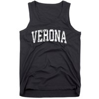 Verona New Jersey NJ Vintage Athletic Sports Tank Top