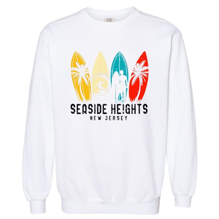 Vintage New Jersey Seaside Heights Surfboarder Garment-Dyed Sweatshirt