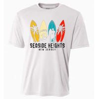 Vintage New Jersey Seaside Heights Surfboarder Cooling Performance Crew T-Shirt