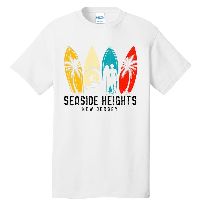 Vintage New Jersey Seaside Heights Surfboarder Tall T-Shirt