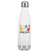 Vintage New Jersey Seaside Heights Surfboarder Stainless Steel Insulated Water Bottle