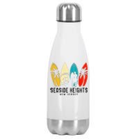 Vintage New Jersey Seaside Heights Surfboarder Stainless Steel Insulated Water Bottle