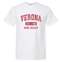 Verona New Jersey Nj Vintage Sports Garment-Dyed Heavyweight T-Shirt