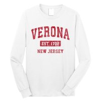 Verona New Jersey Nj Vintage Sports Long Sleeve Shirt