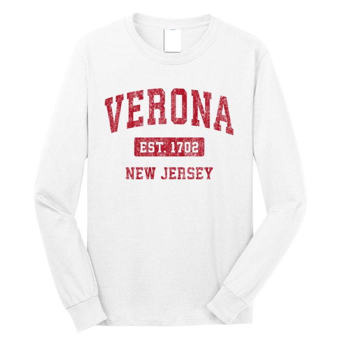 Verona New Jersey Nj Vintage Sports Long Sleeve Shirt