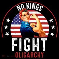 Vintage No Kings Fight Oligarchy Tall T-Shirt