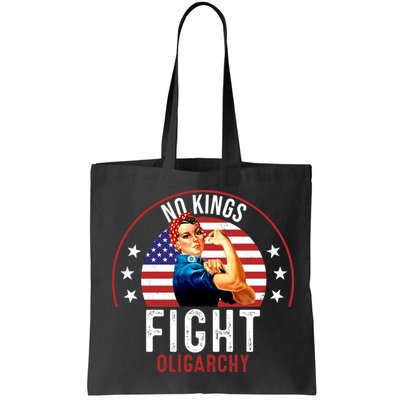 Vintage No Kings Fight Oligarchy Bag