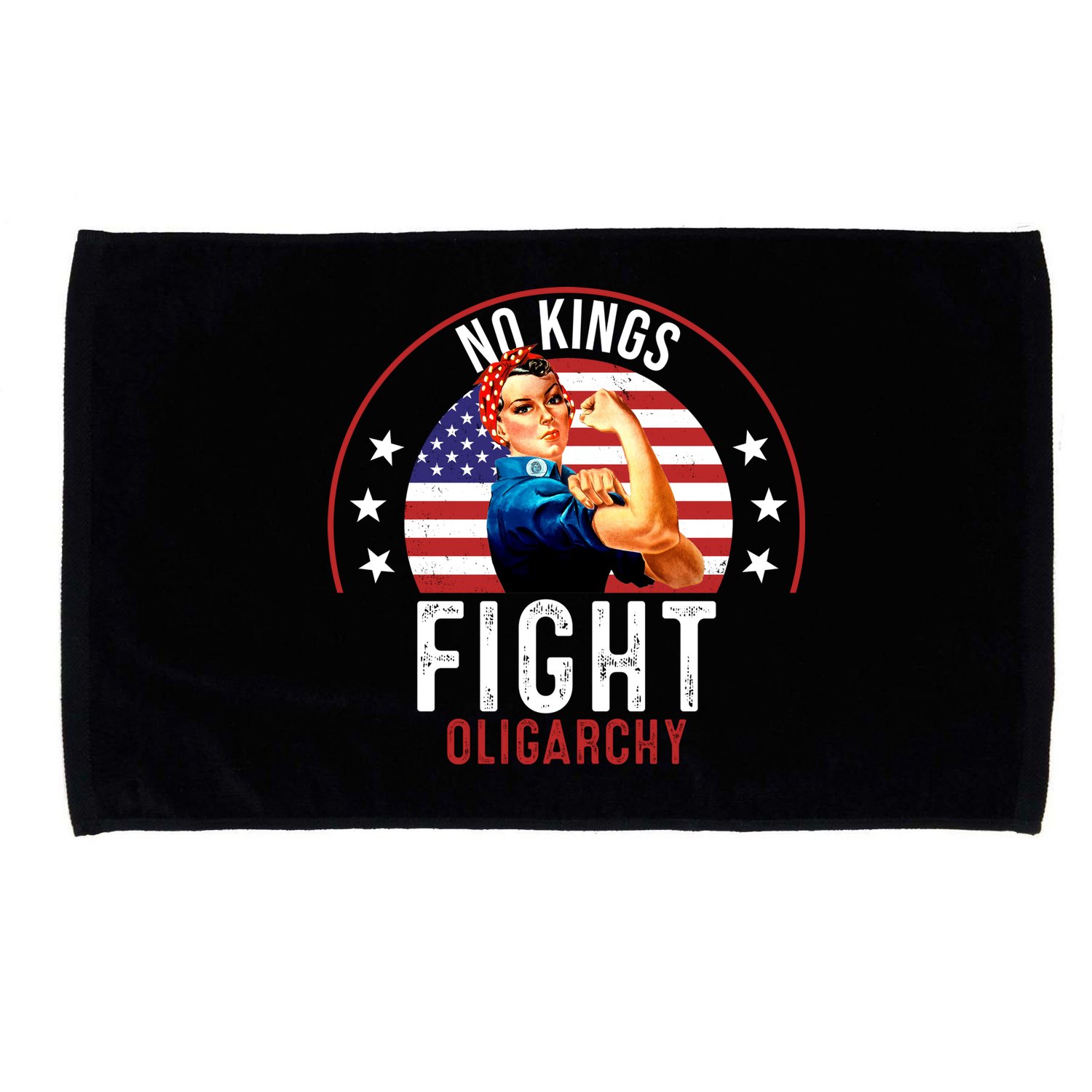 Vintage No Kings Fight Oligarchy Microfiber Hand Towel