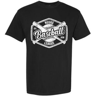 Vintage Negro League Baseball Black History Month Garment-Dyed Heavyweight T-Shirt