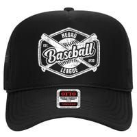 Vintage Negro League Baseball Black History Month High Crown Mesh Back Trucker Hat