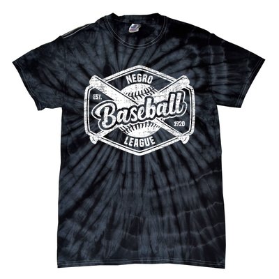 Vintage Negro League Baseball Black History Month Tie-Dye T-Shirt