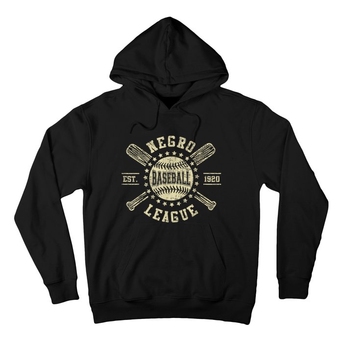 Vintage Negro League Baseball Black History Month Hoodie