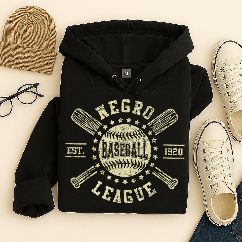 Vintage Negro League Baseball Black History Month Hoodie
