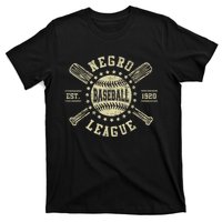 Vintage Negro League Baseball Black History Month T-Shirt