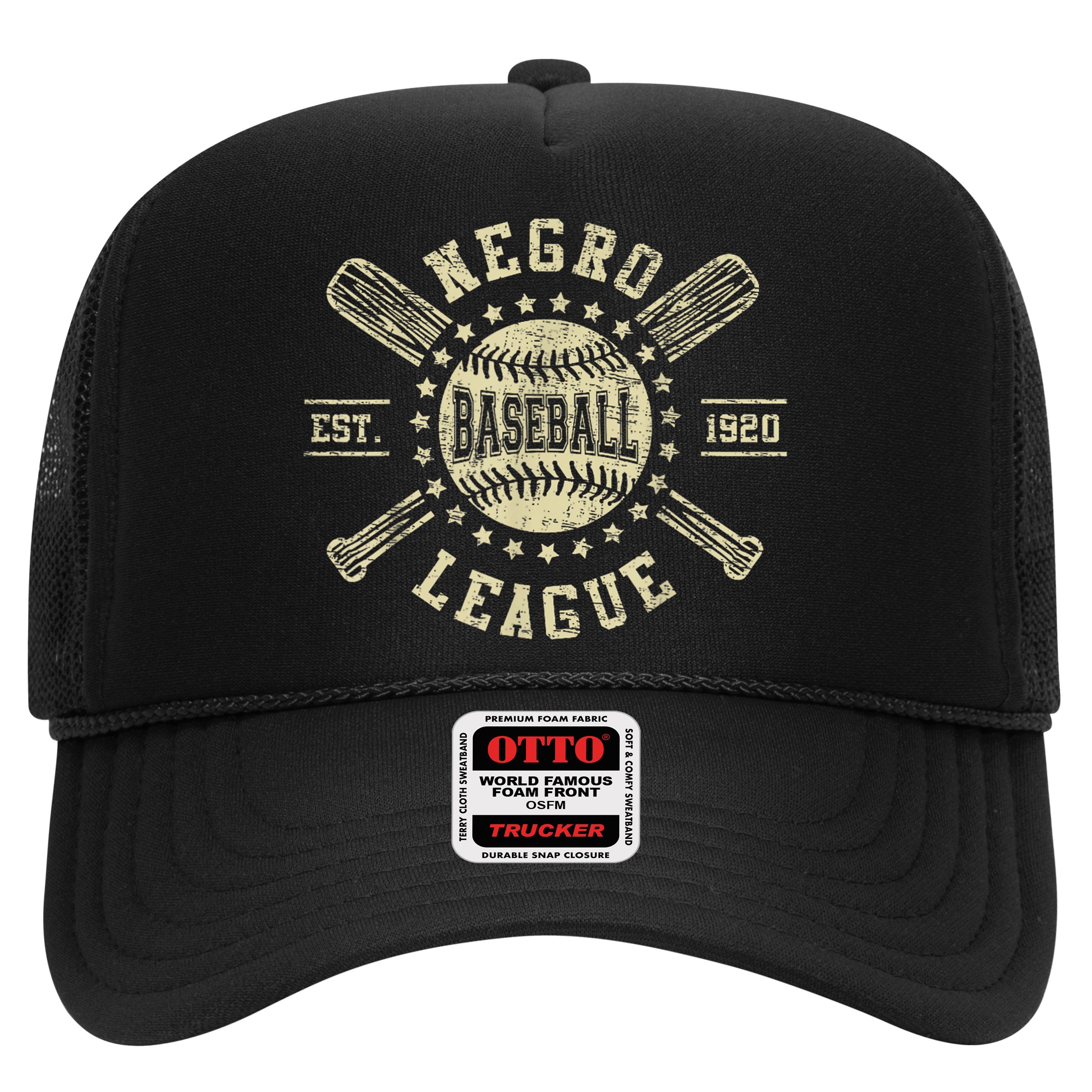Vintage Negro League Baseball Black History Month Hat
