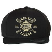 Vintage Negro League Baseball Black History Month Wool Snapback Cap