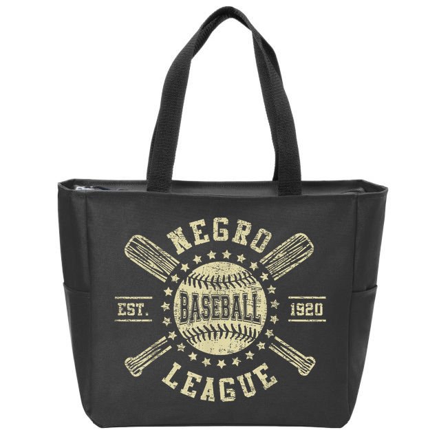 Vintage Negro League Baseball Black History Month Zip Tote Bag