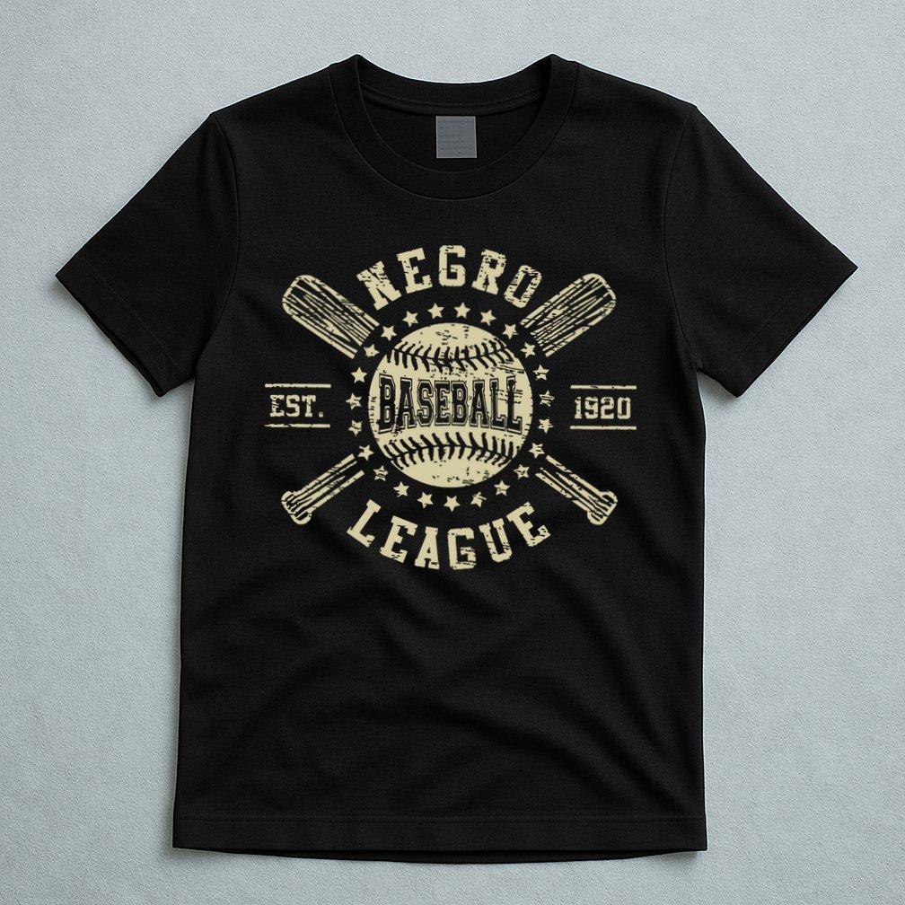 Vintage Negro League Baseball Black History Month T-Shirt