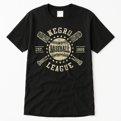 Vintage Negro League Baseball Black History Month Tall T-Shirt