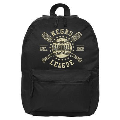 Vintage Negro League Baseball Black History Month 16 in Basic Backpack