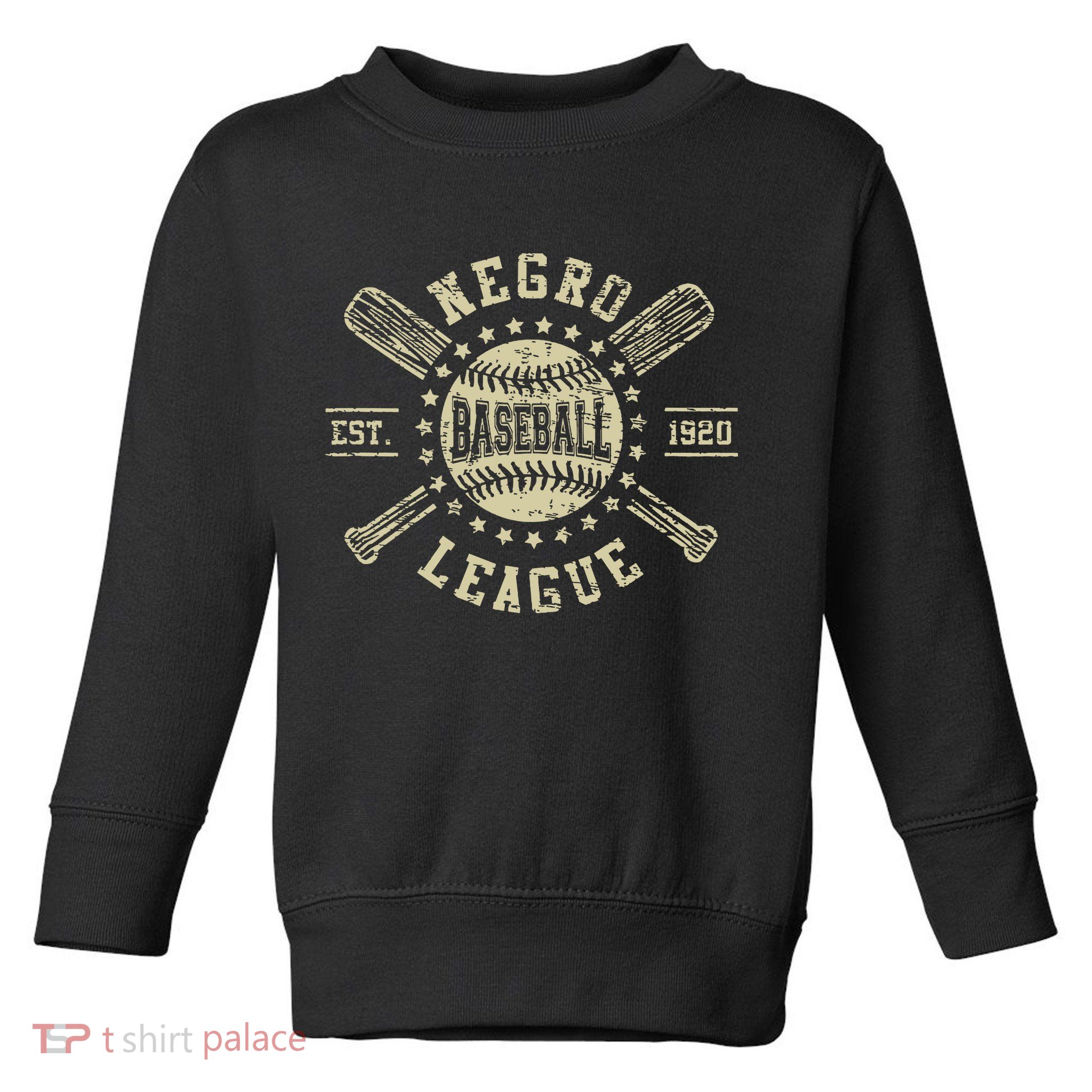 Vintage Negro League Baseball Black History Month Toddler Sweatshirt