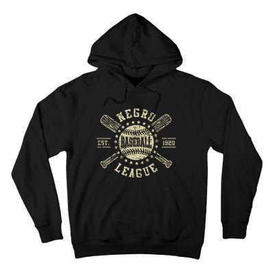 Vintage Negro League Baseball Black History Month Tall Hoodie