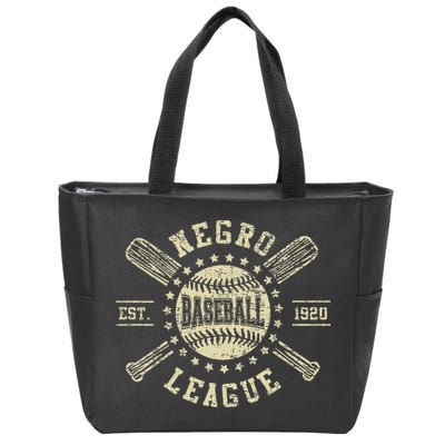 Vintage Negro League Baseball Zip Tote Bag