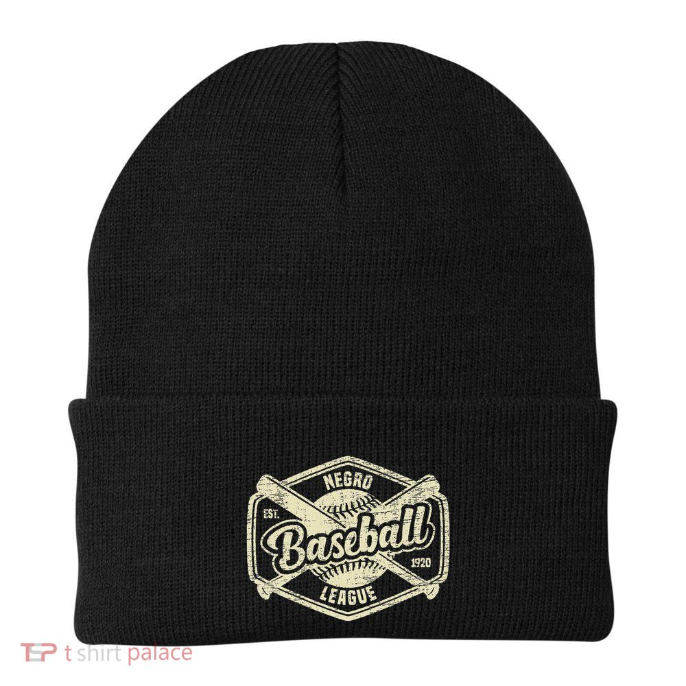 Vintage Negro League Baseball Apparel Black History Month Beanie