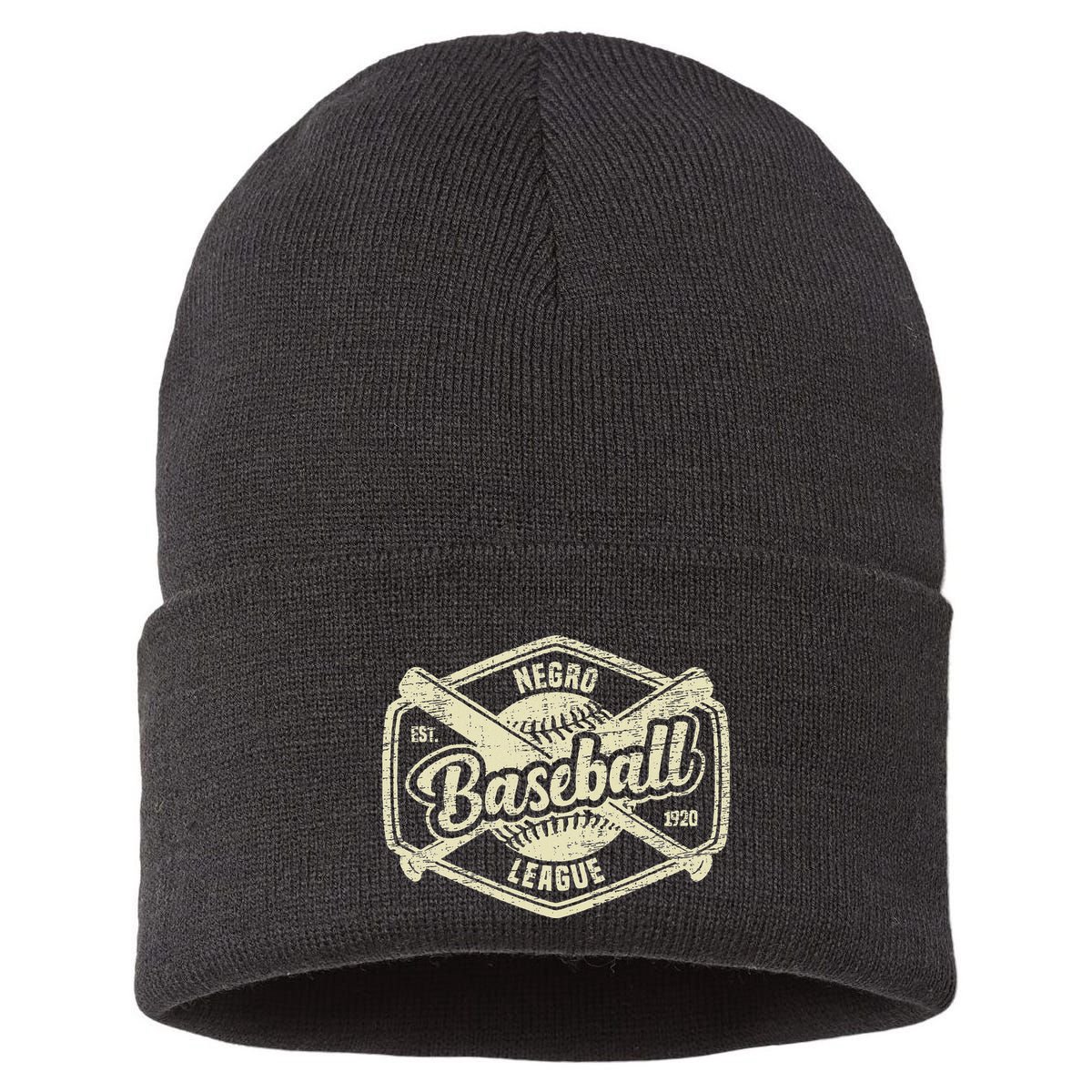 Vintage Negro League Baseball Apparel Black History Month Sustainable Knit Beanie